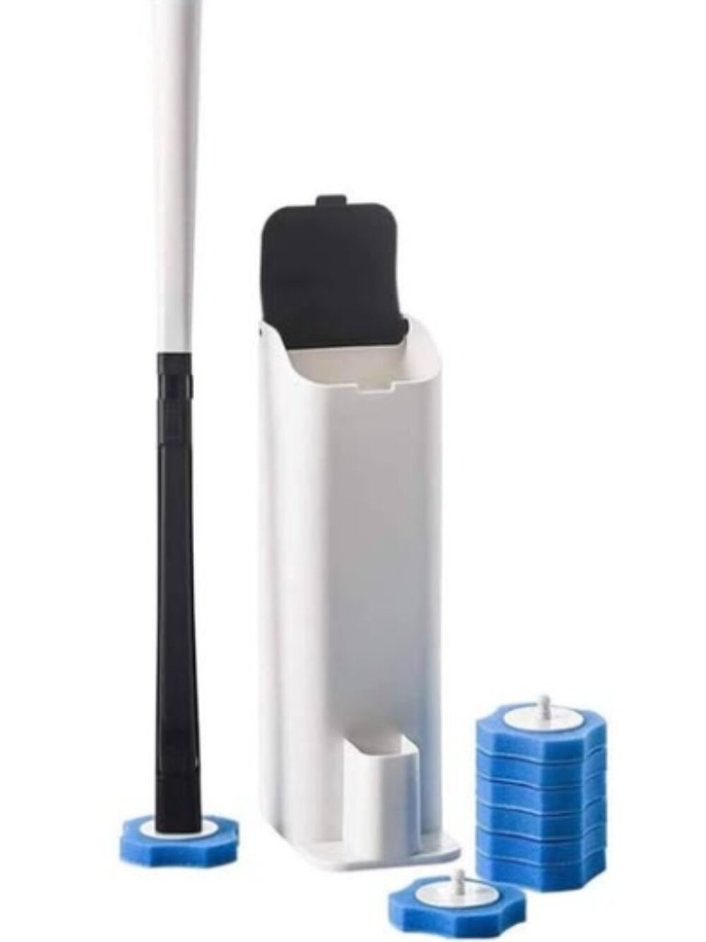 Toilet Disposable Brush and Holder with 8 Refills